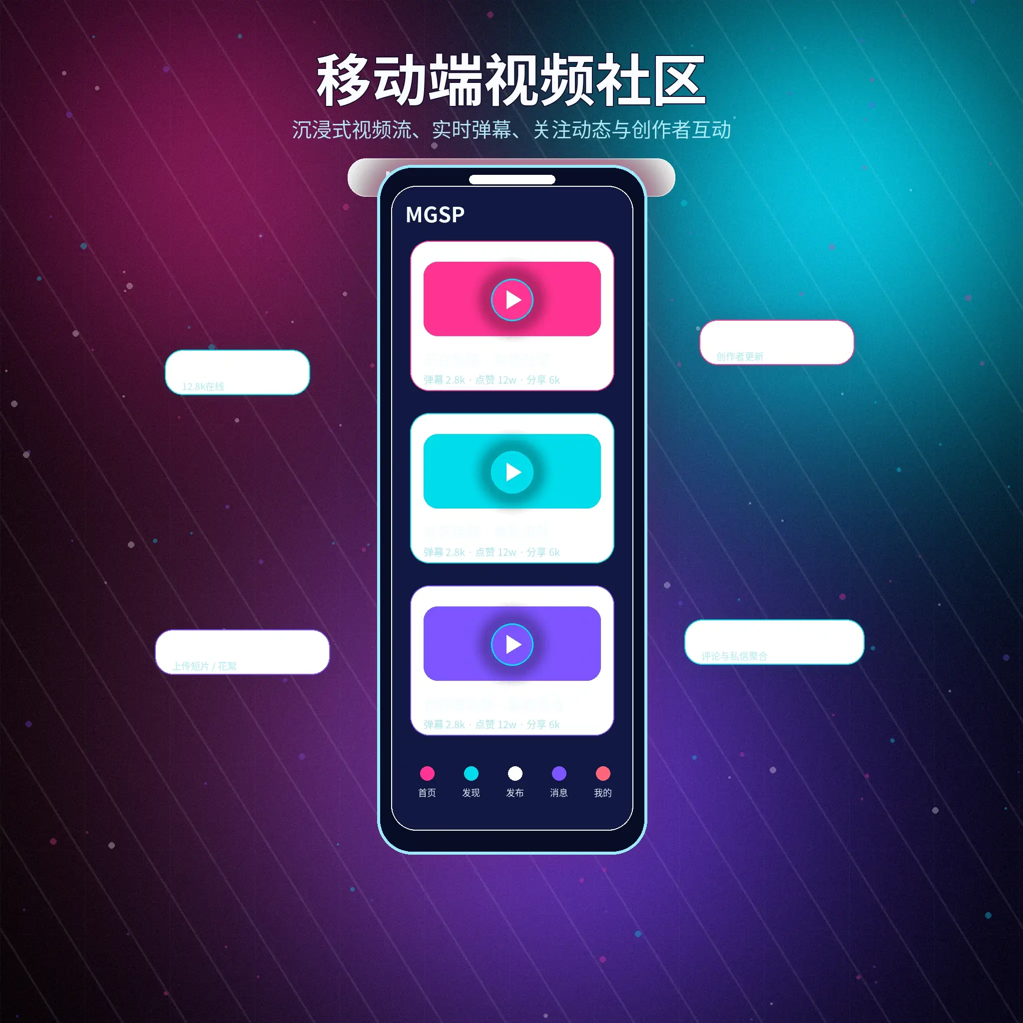 蘑菇视频APP手机服务展示